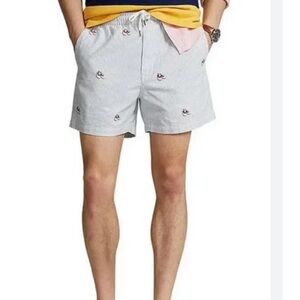 POLO by  Ralph Lauren Classic Fit Oxford Shoe Motif Shorts Size Large, NWT